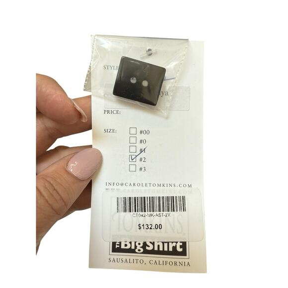 NWT Carole Tomkins THE BIG SHIRT Linen Mixed Kenya Lagenlook Art To Wear Plus 3X - Picture 5 of 11